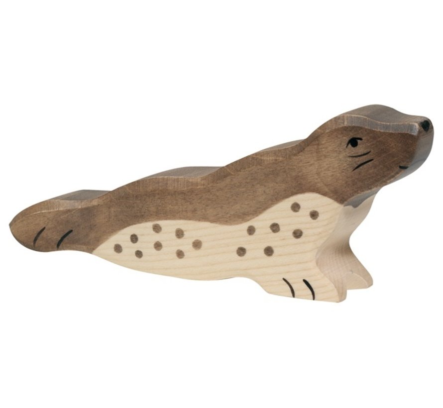 Holztiger - Houten Dieren - Zeehond - 14 cm