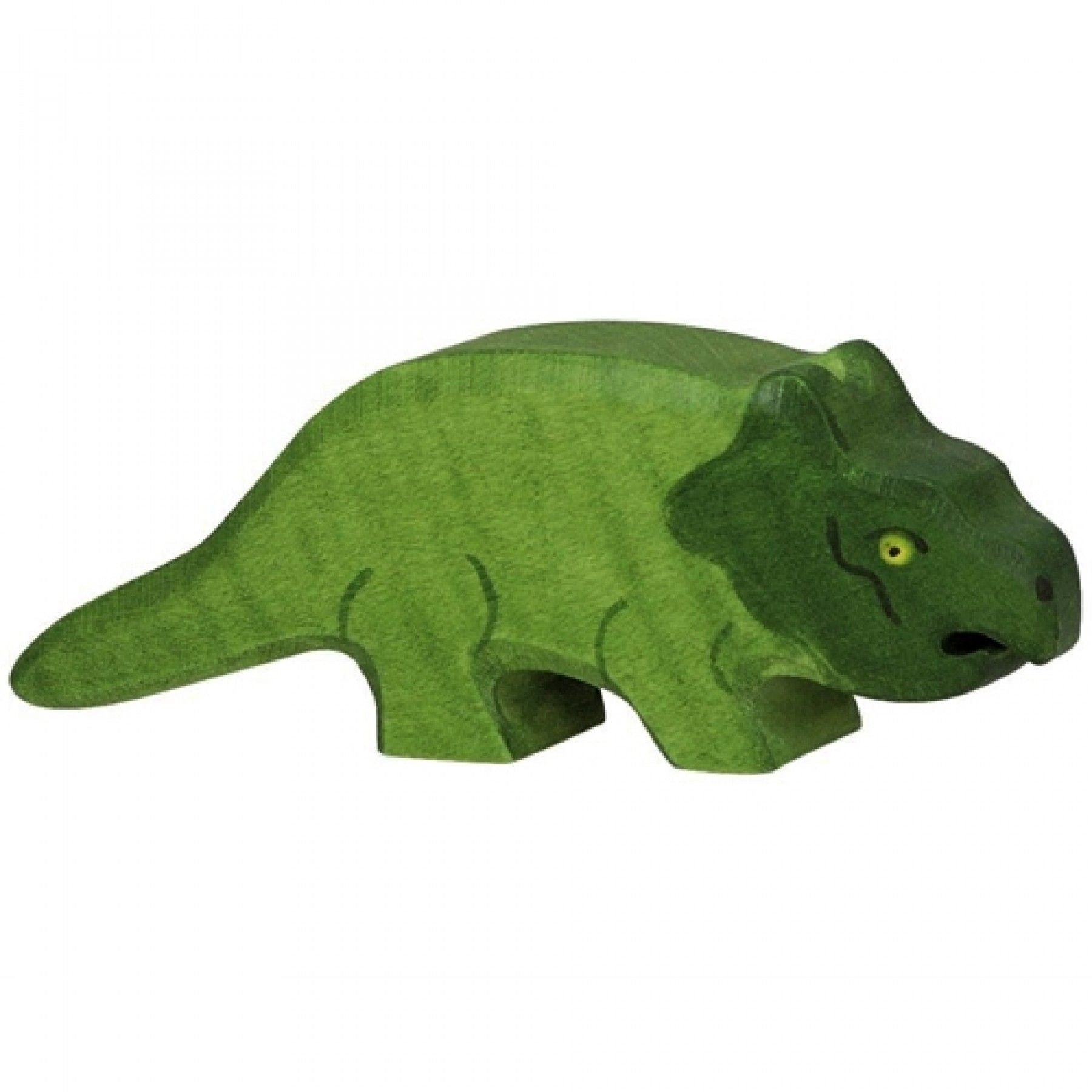 Holztiger - Houten Dieren - Dinosaurus Protoceratops - 11 cm