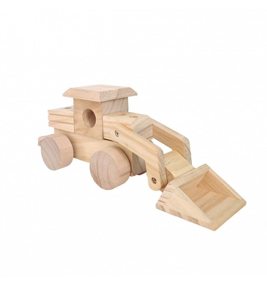 Eduplay - Bouwset Tractor met Voorlader Hout