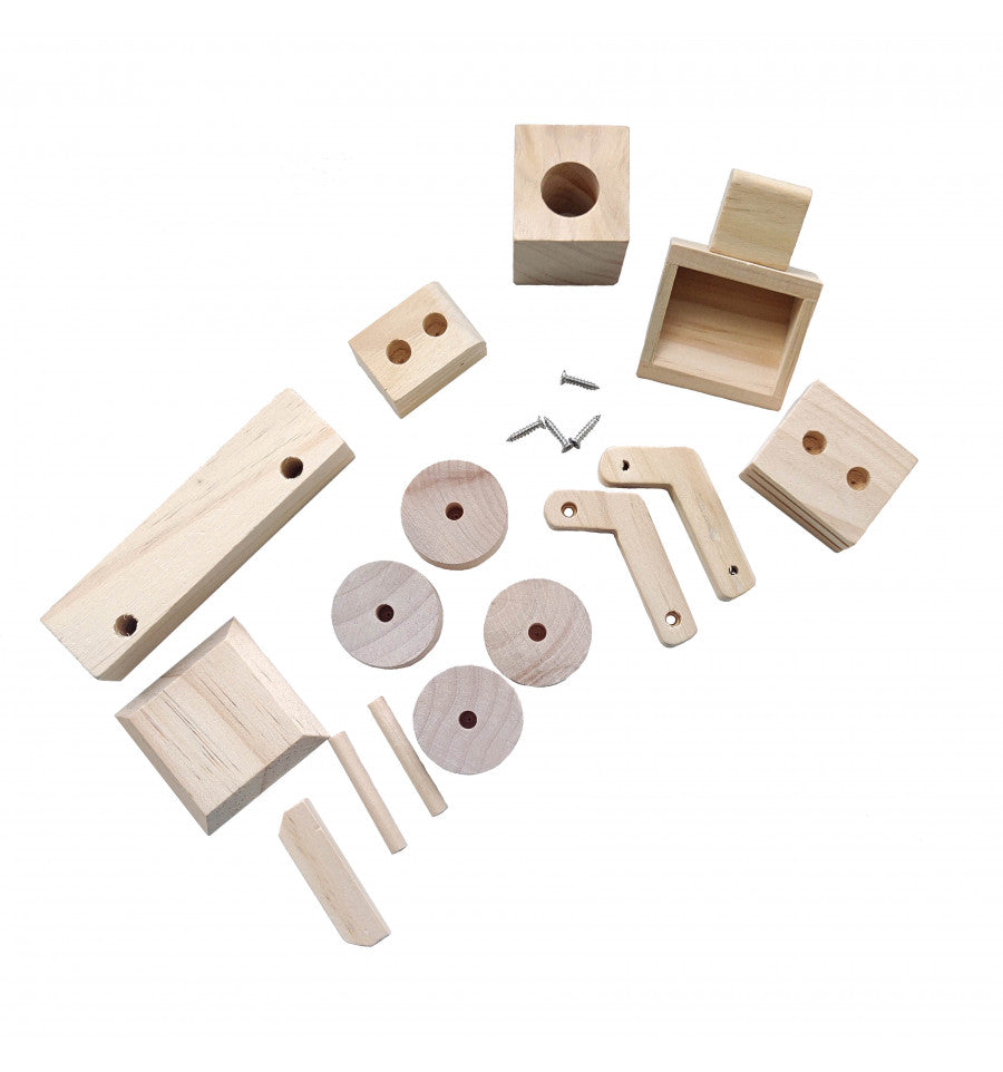 Eduplay - Bouwset Tractor met Voorlader Hout