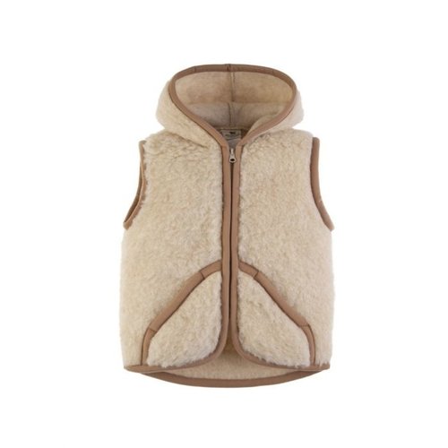 Alwero - Vest of bodywarmer Robby Beige - 100% wol