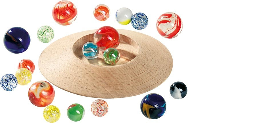 Goki - Knikkerspel van hout met 31 knikkers