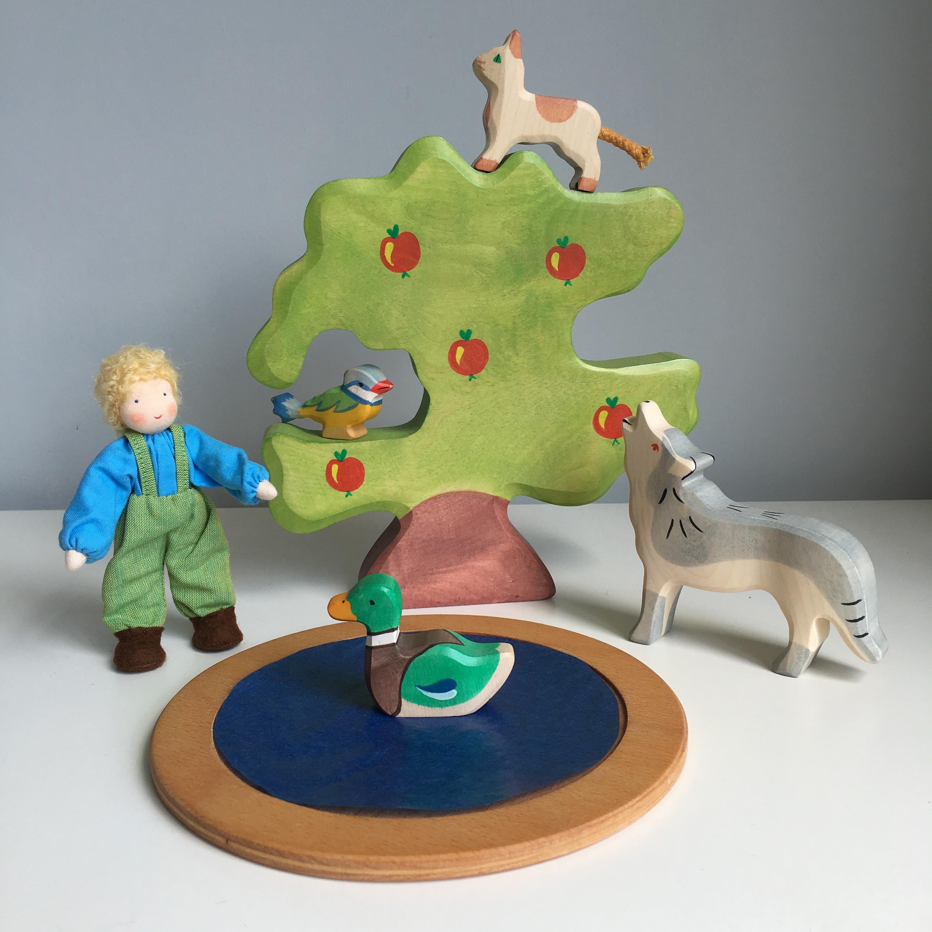 Holztiger - Houten Dieren - Wolf - 11 cm