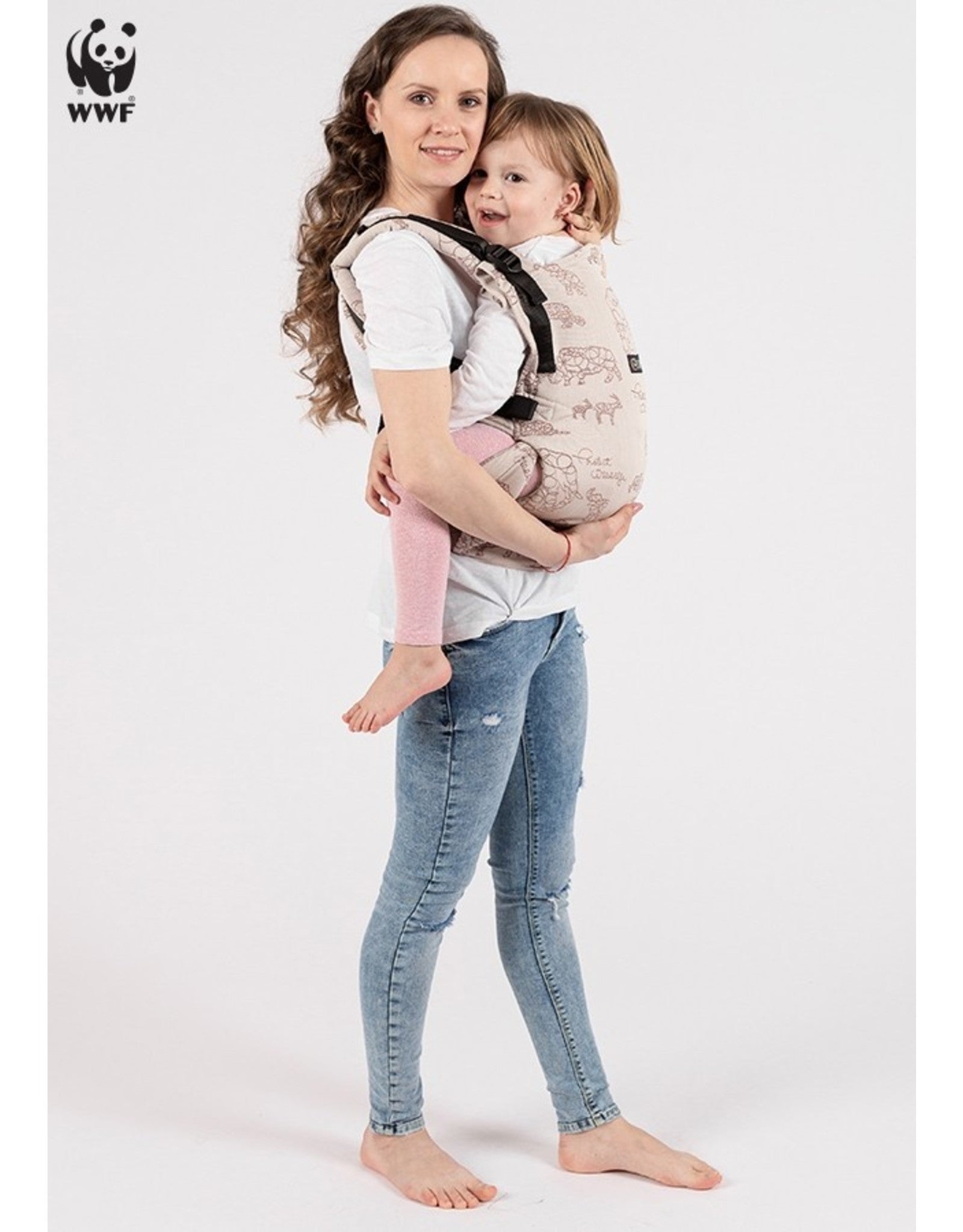 Isara Ergonomische Draagzak 'The One' Wildlife Sandy