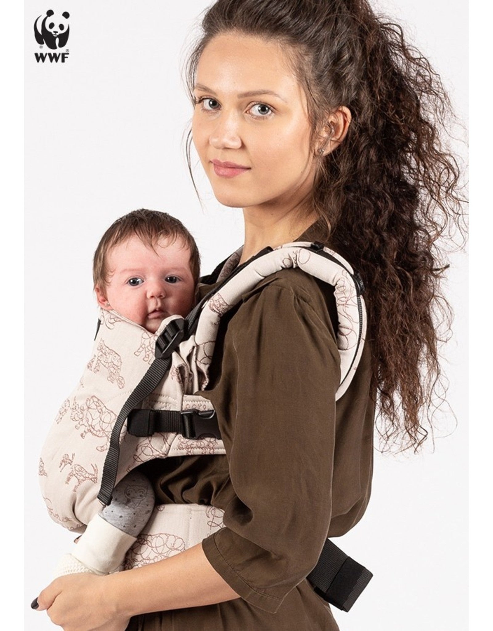 Isara Ergonomische Draagzak 'The One' Wildlife Sandy