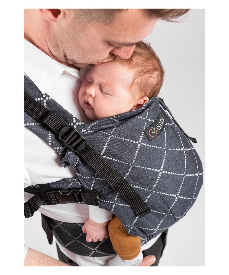 Isara Ergonomische Draagzak 'The One' Diamonda Blue Ink