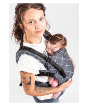 Isara Ergonomische Draagzak 'The One' Diamonda Blue Ink