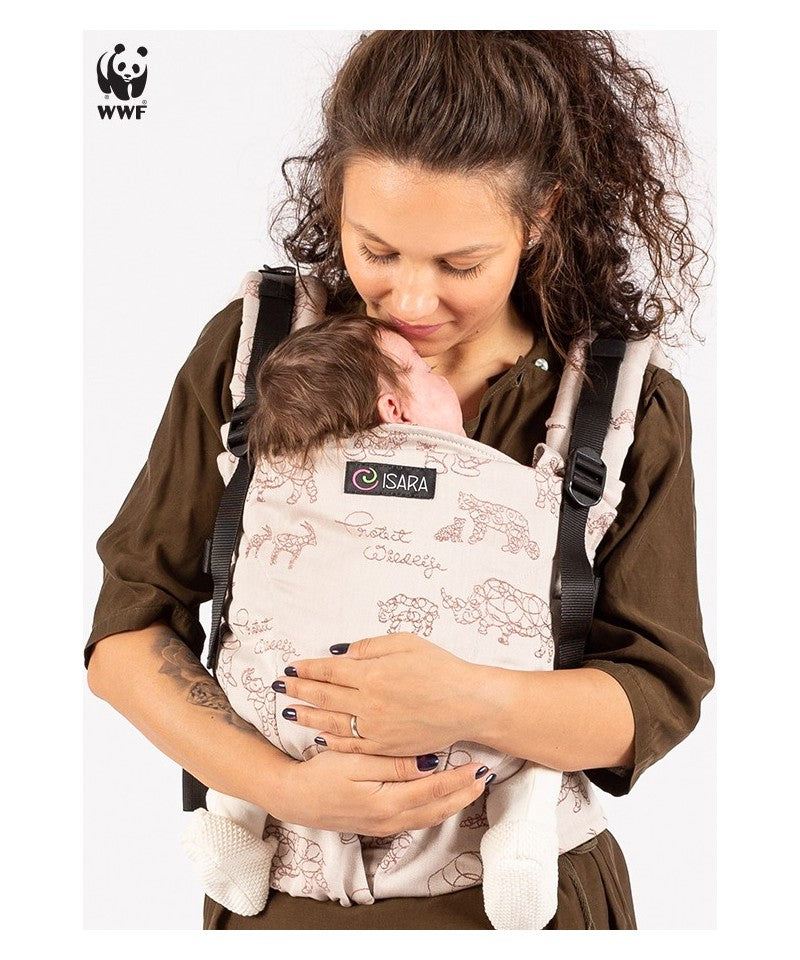 Isara Ergonomische Draagzak 'The One' Wildlife Sandy