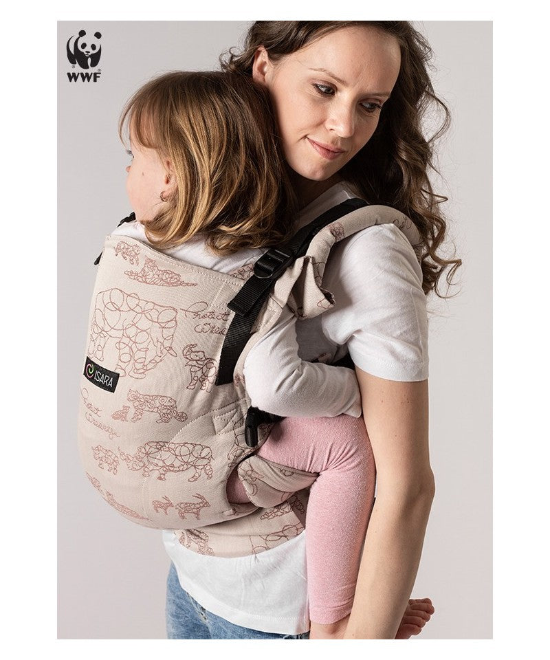 Isara Ergonomische Draagzak 'The One' Wildlife Sandy