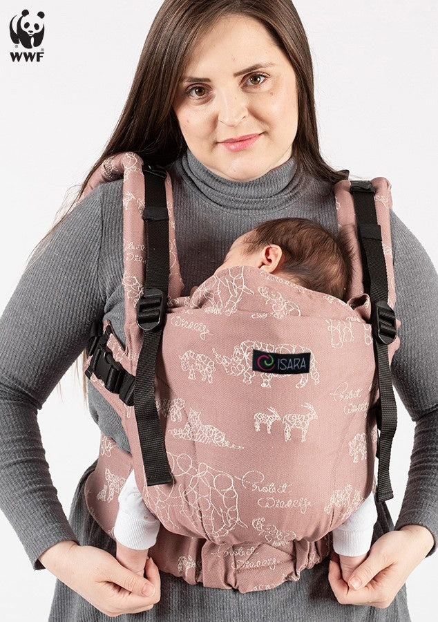 Isara Ergonomische Draagzak 'The One' Wildlife Terra