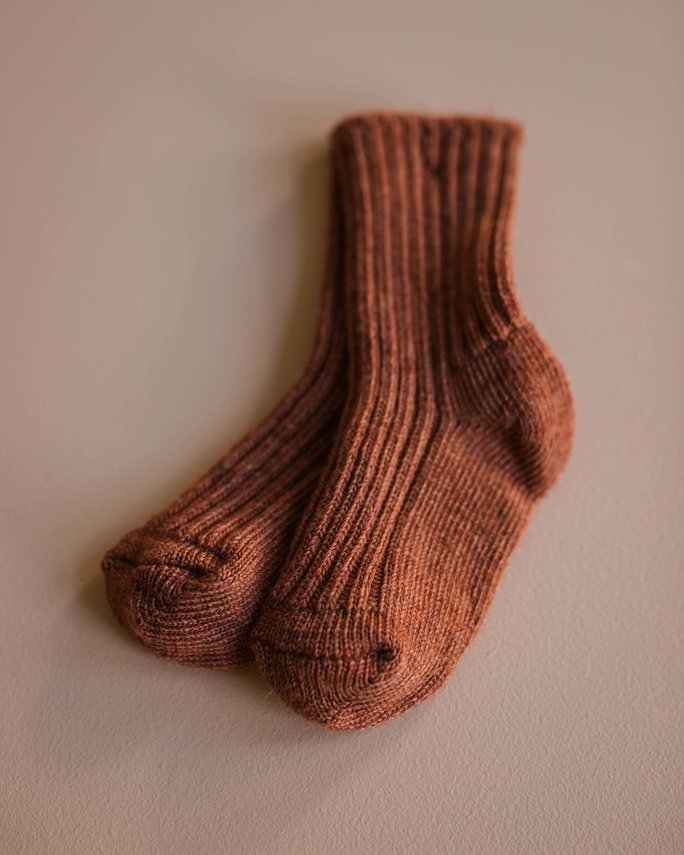 Joha - dikke wollen sokjes - Koper (maat 13-26)