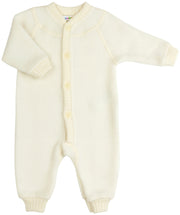 Joha - 100% wolfleece warme Jumpsuit Overall onesie - Naturel