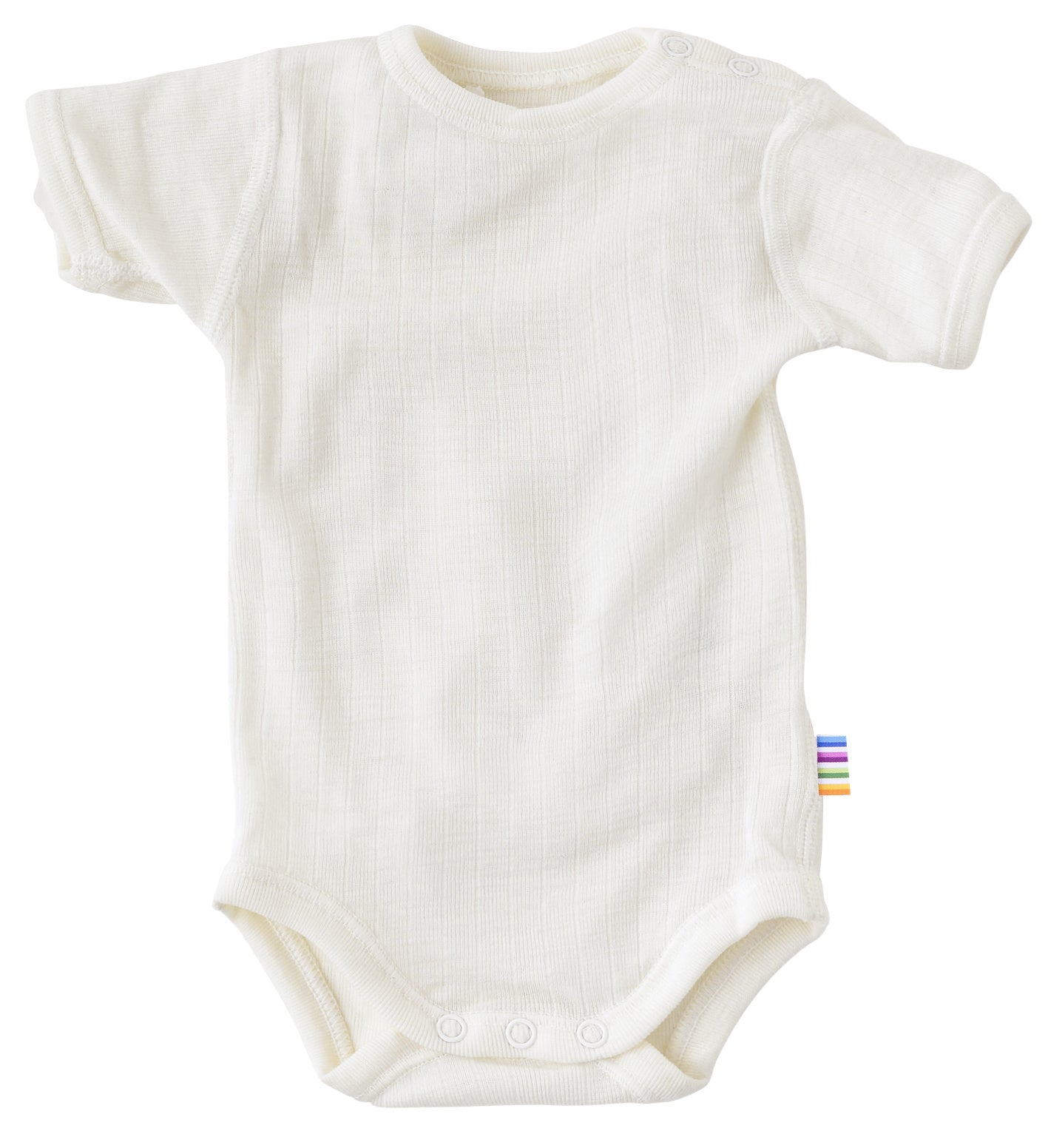 Joha - 100% wol korte mouw romper - Naturel