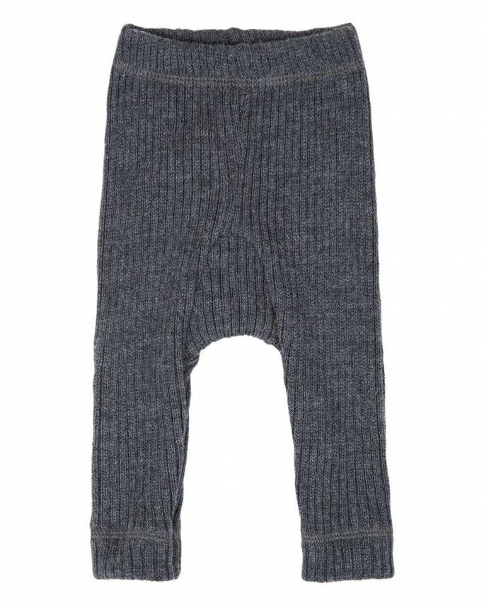 Joha - 100% wol Rib broekje - Donker Grijs