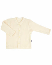 Joha - 100% wol Rib vest - Naturel