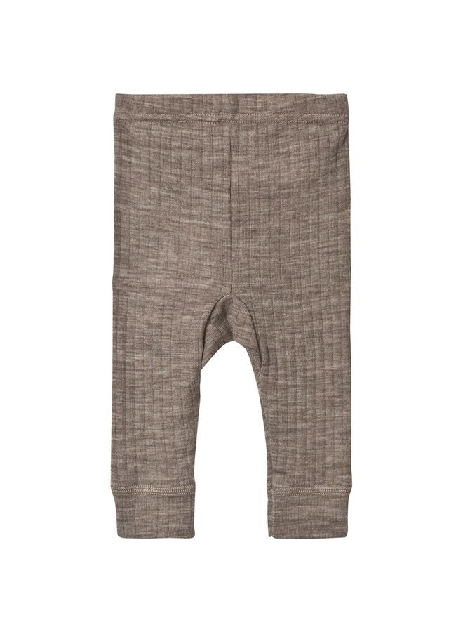 Joha - 100% wol legging - Sesame Melange