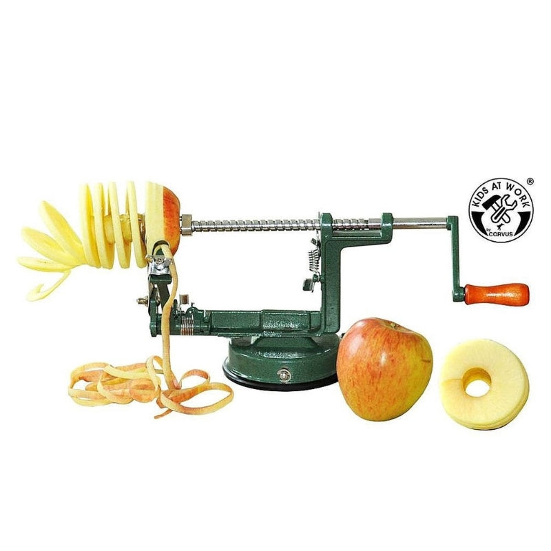 Appelschilmachine - Kids at work