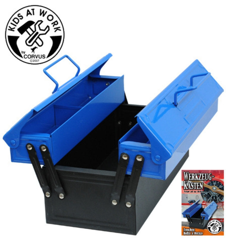 Gereedschapskist blauw met gereedschap - Kids at work