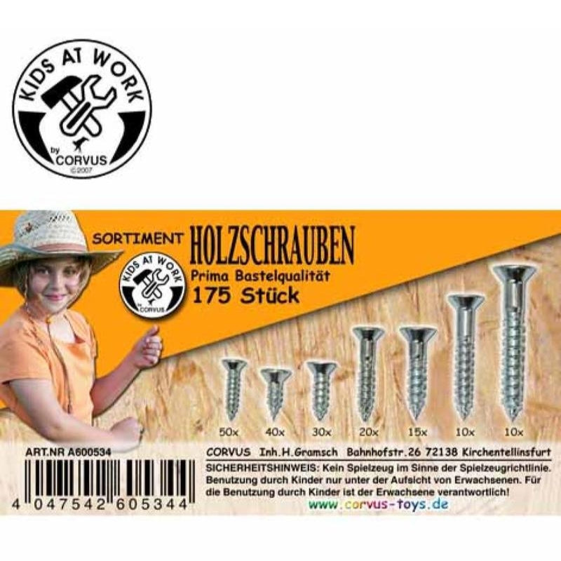 Schroeven (175 stuks) - Kids at work
