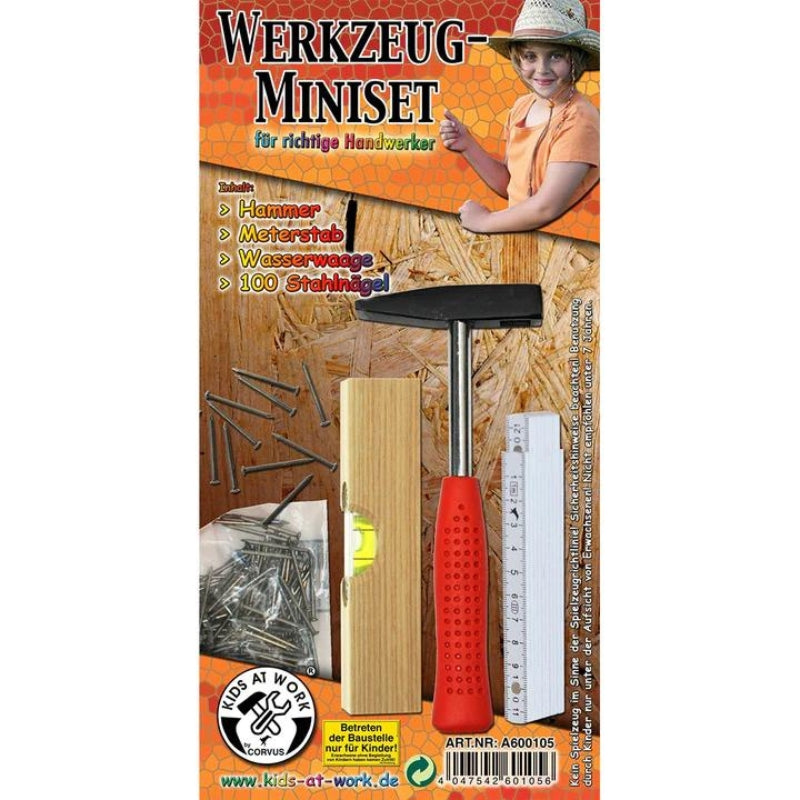 Timmerset (hamer, duimstok, spijkers, waterpas) - Kids at work