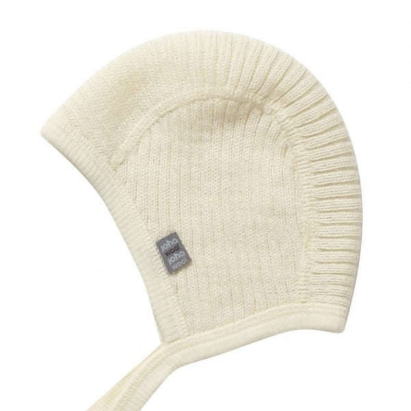 Joha - 100% wol Rib strikmuts - Naturel