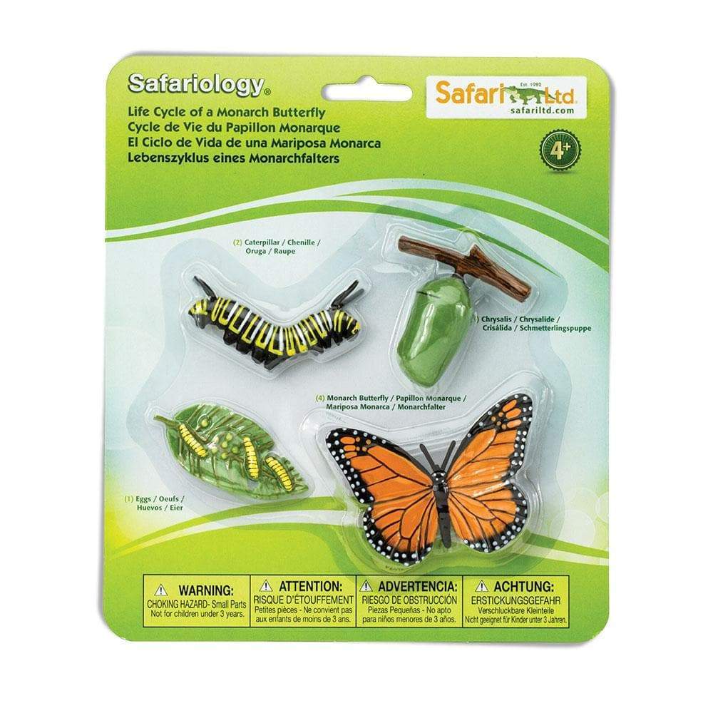Speelfiguren Levenscyclus Monarchvlinder - Safari Ltd 4 stuks
