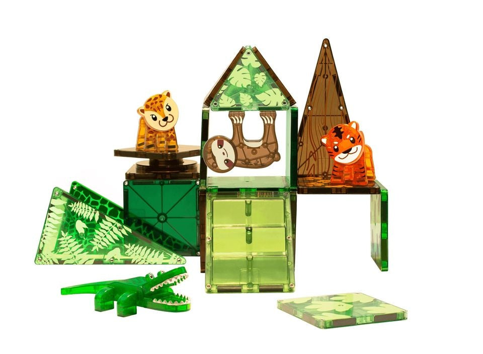 Magna Tiles - Jungle Animals Dieren - Magnetisch Speelgoed 25st