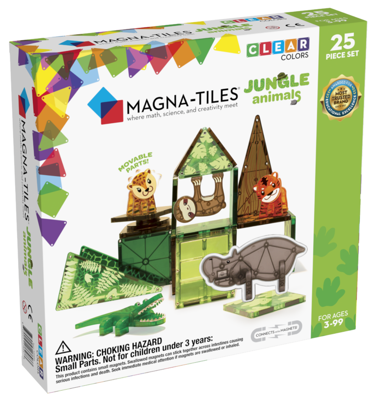 Magna Tiles - Jungle Animals Dieren - Magnetisch Speelgoed 25st