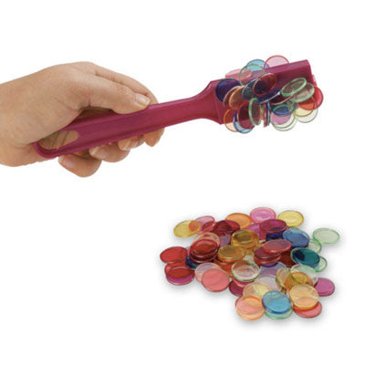 Eduplay - Magnetische stok met magnetische chips (verschillende kleuren)