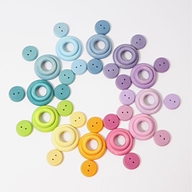 Grimm's - Pastelringen 24 stuks