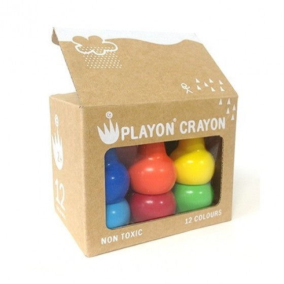 Studio Skinky Playon Crayon - 12 waskrijtje in primaire kleuren
