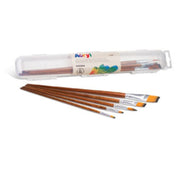 Set van 5 kwasten (2 rond en 3 plat) - Primo