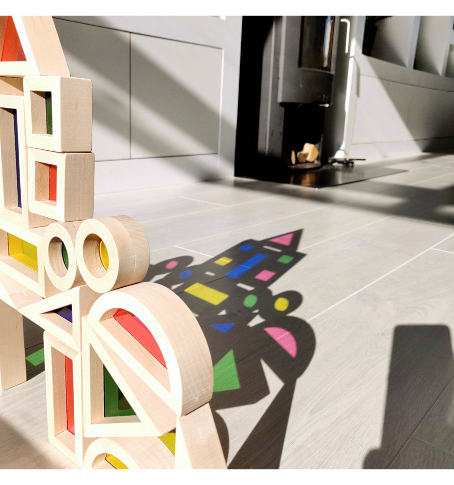 TickiT - 24 Regenboogblokken Hout