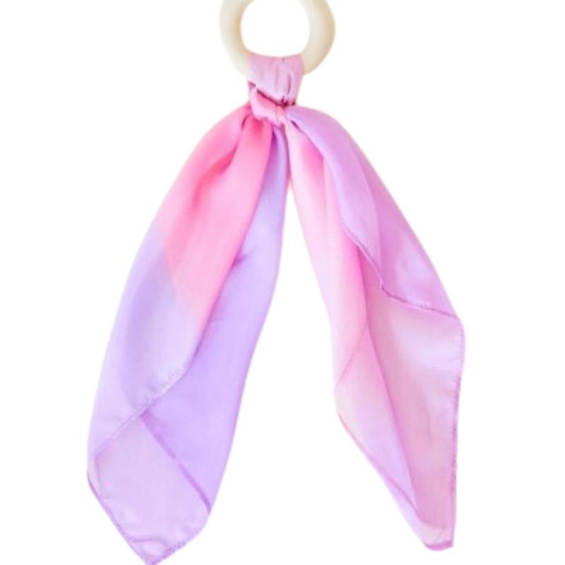 Bijtring Bloesem - Speelzijde 50 cm - Sarah's Silks