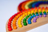 Pagalou - Montessori houten regenboog met 88 houten balletjes