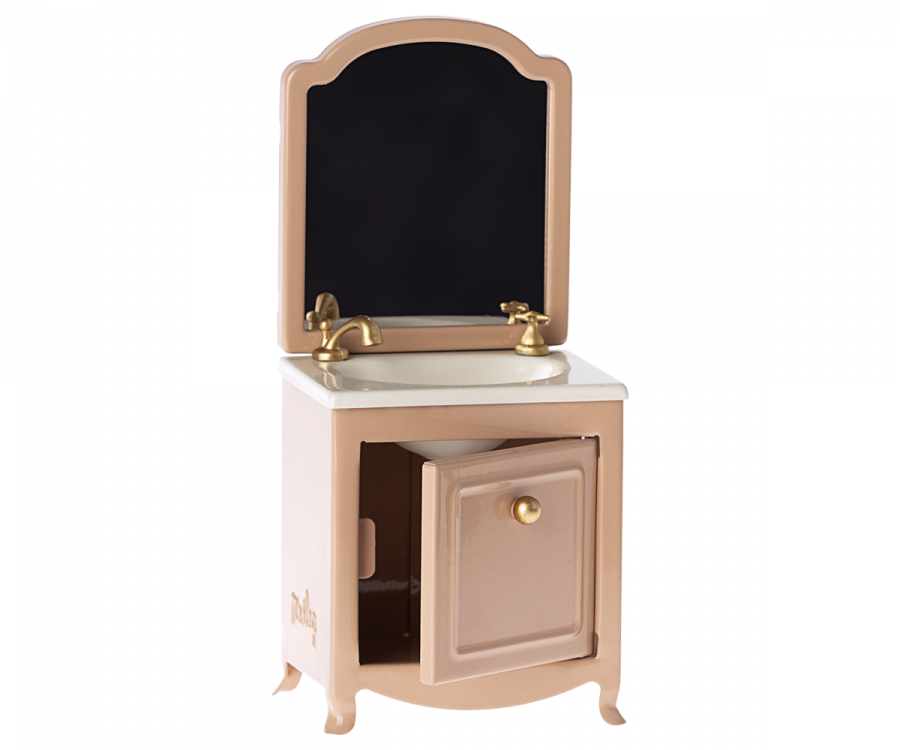 Maileg - Wastafel met spiegel poeder roze
