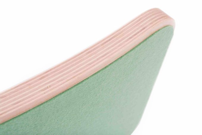 Wobbel Original - Blank gelakt met vilt - bos (groen)