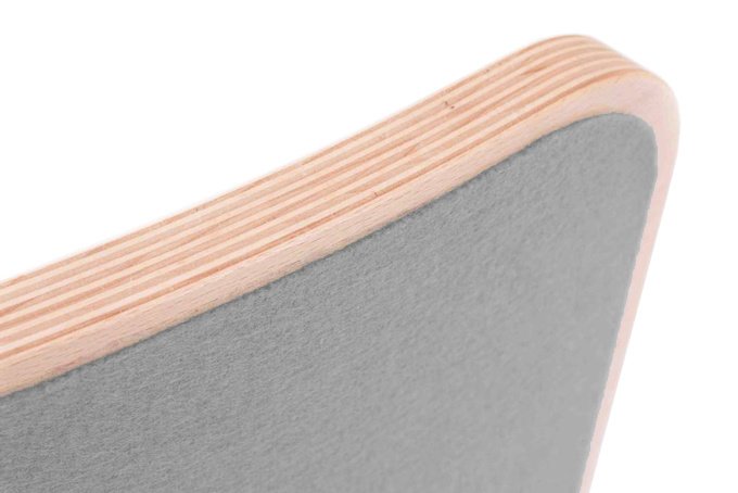 Wobbel Original - Blank gelakt met vilt - muis grijs