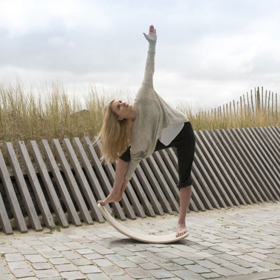 Wobbel XL - Blank gelakt - wilde rozen (roze)